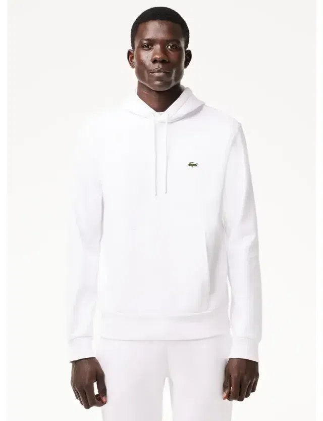 Sweatshirt com capuz Fleece Branco