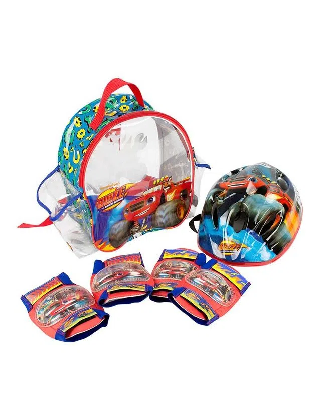Mochila + Capacete + Proteções Preto E V