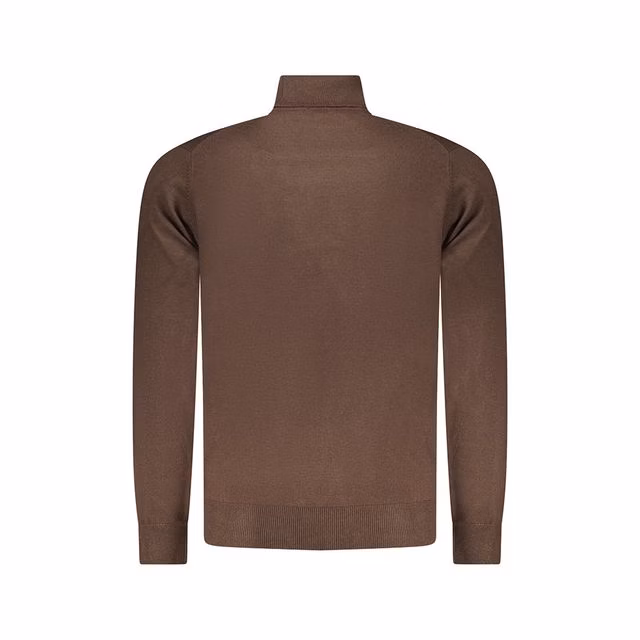 Camisola de Gola Alta Homem Castanho