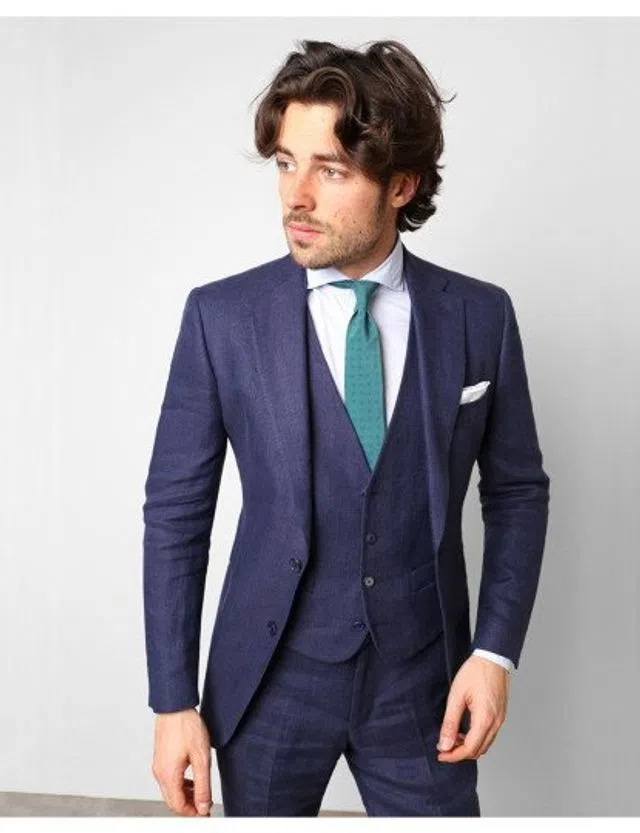 Blue Men's Suit
