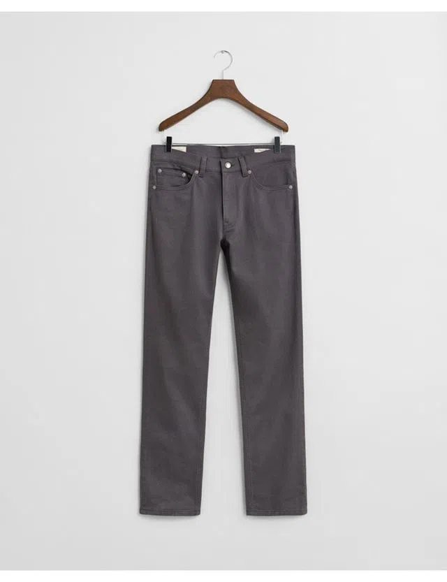 Regular Soft Twill Jeans Grey