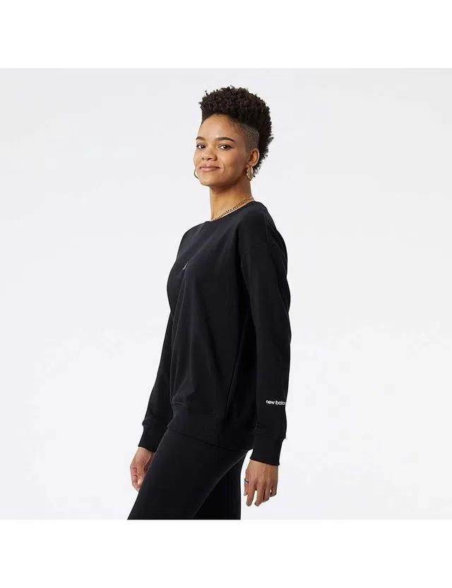 Sweatshirt NB Essentials Crew Preto