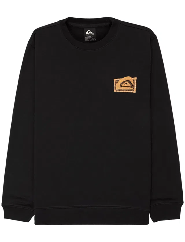 Sweashirt Graphic Crew Preto Kids