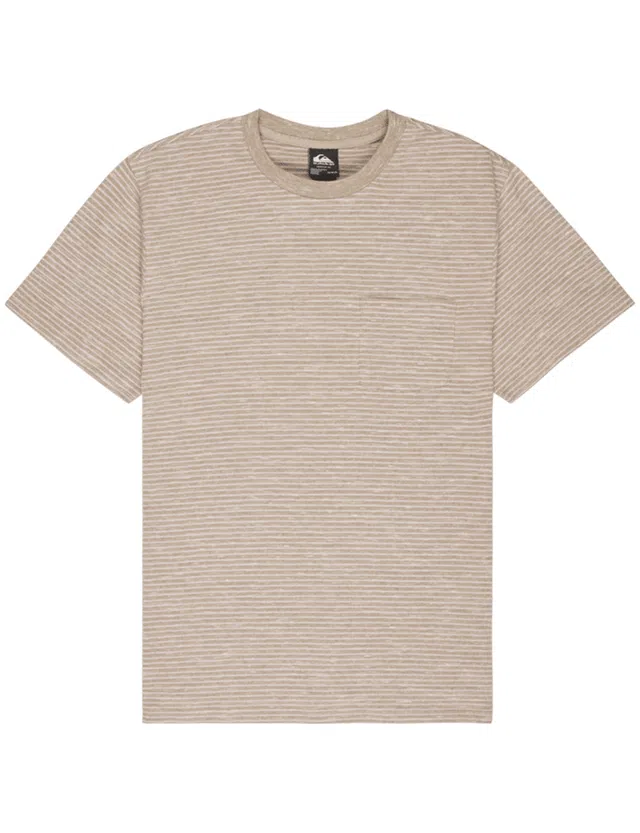 Lopaz Striped Pocket Beige T-Shirt
