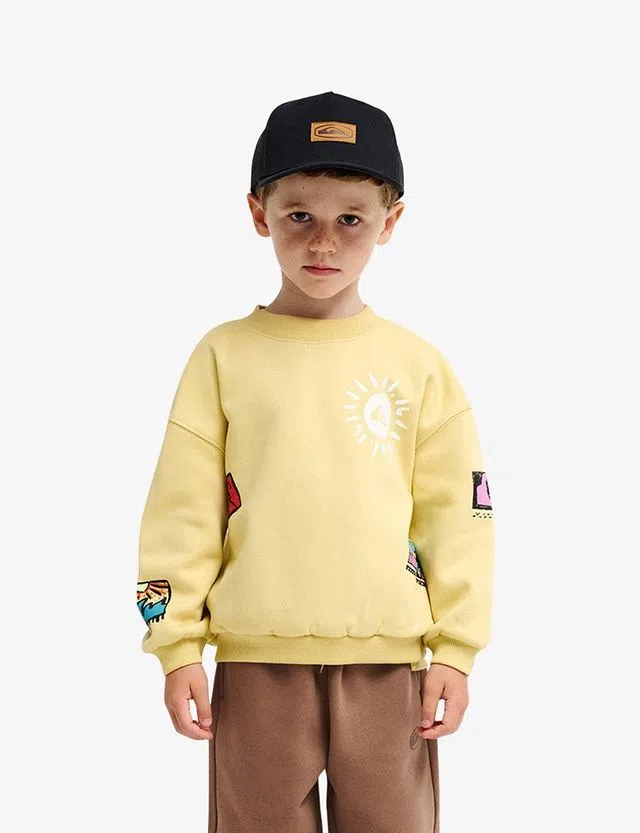 Sweatshirt Hippie Jump Crew Amarelo Kids