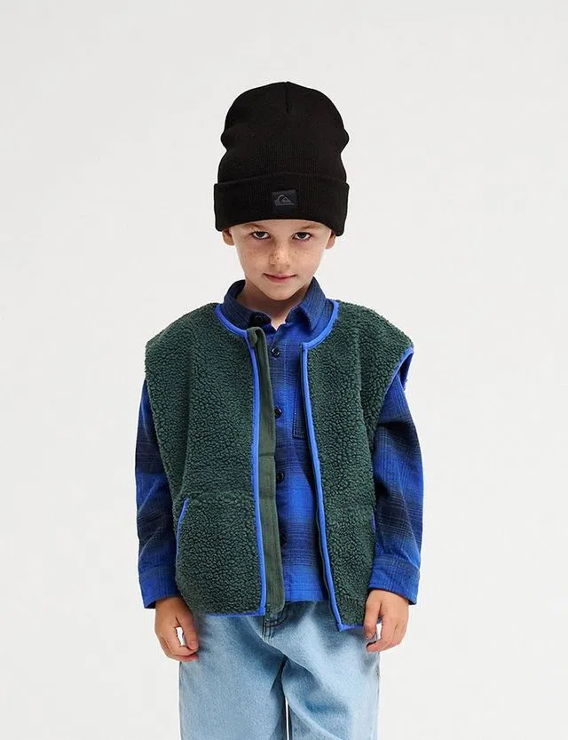 Kickflip Sleeveless Sherpa Green Kids