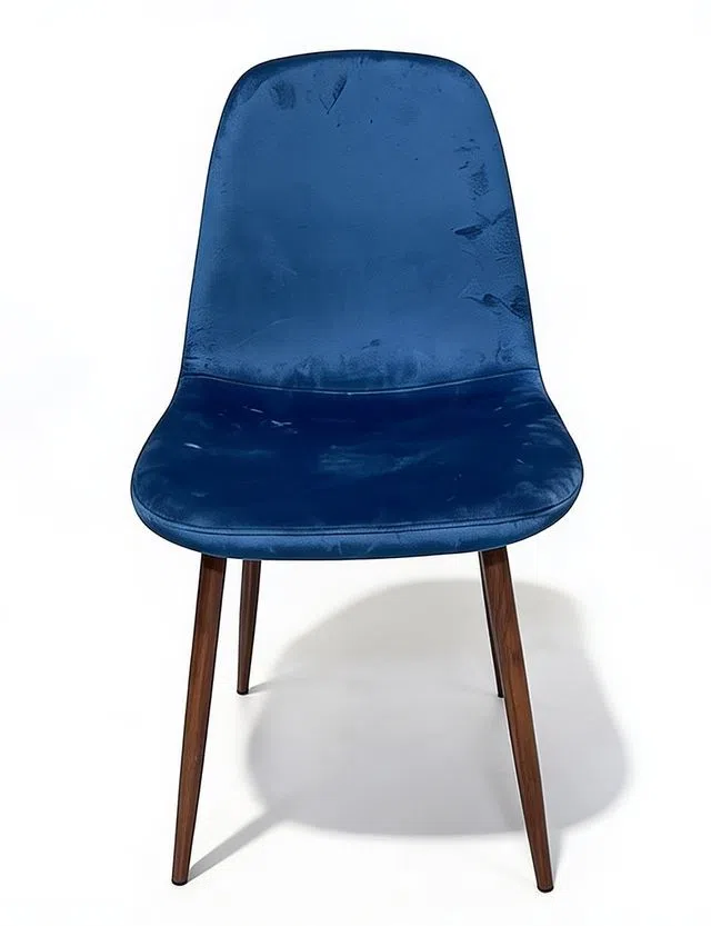 Cadeira Oslo Veludo Azul