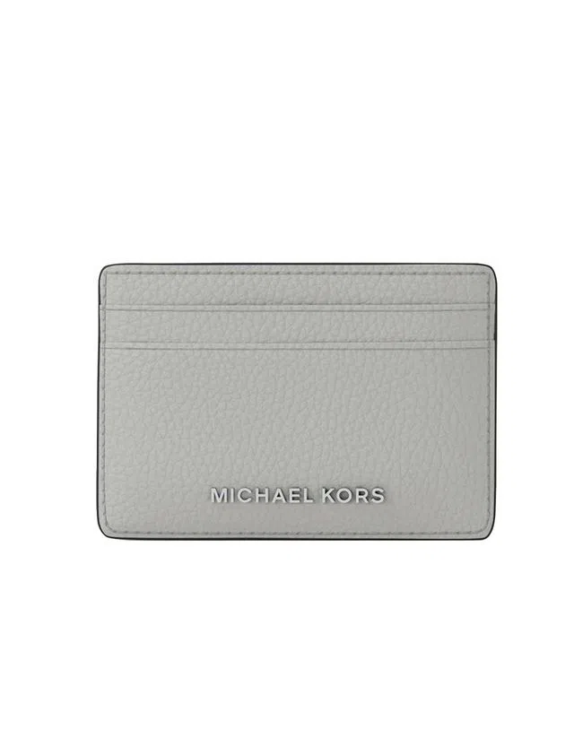 Porta Cartões Pebbled Leather Grey