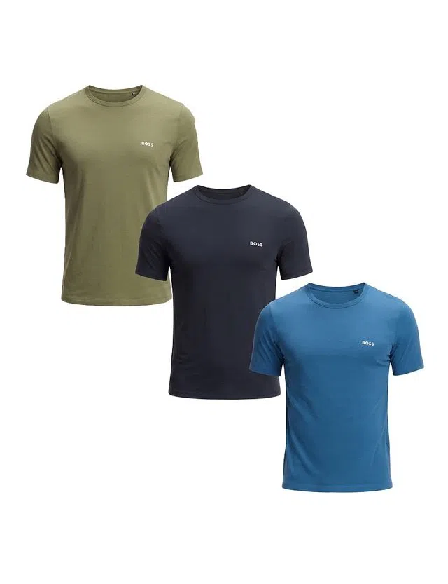 Pack 3 T-Shirts Interiores Azul-Verde-Branco