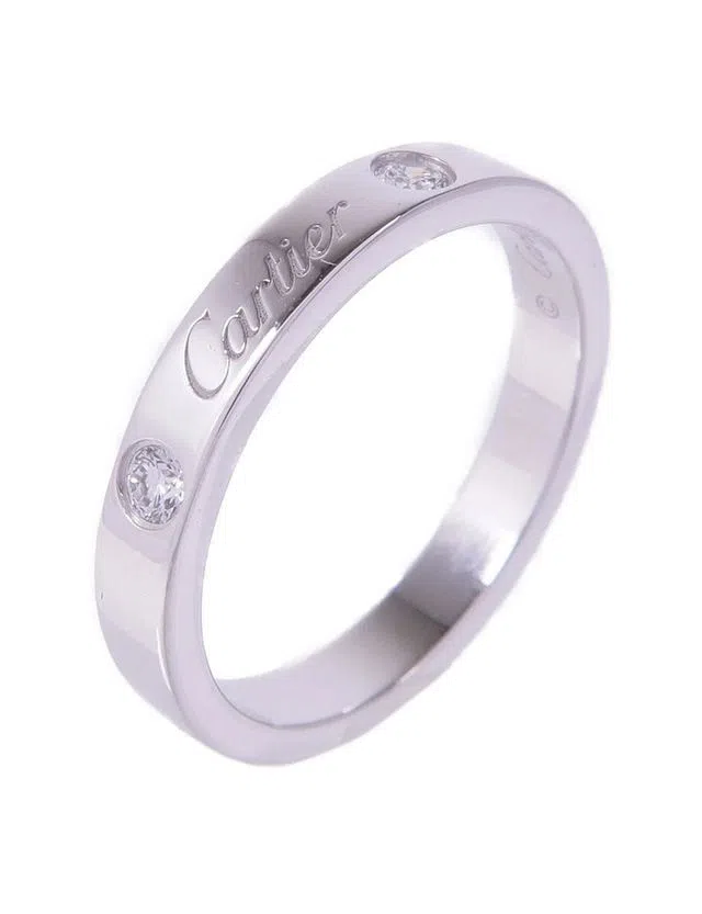 Anel C de Cartier 2 diamantes