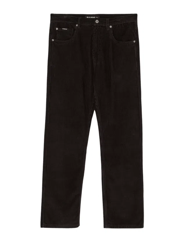 Calças de veludo Regular Cord Preto