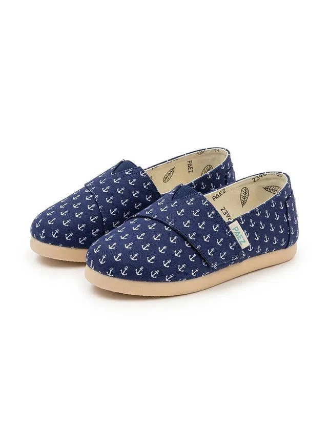 Alpercatas Print Anchors Navy Kids