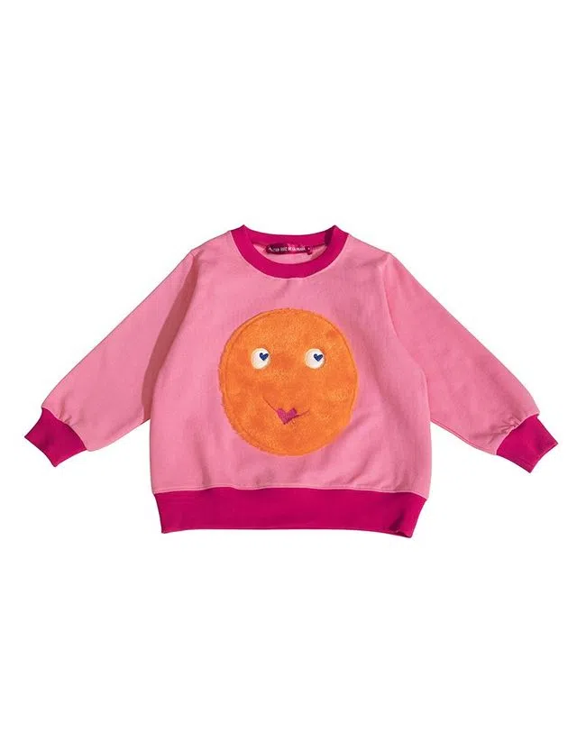 Sweatshirt Dots Fuschia