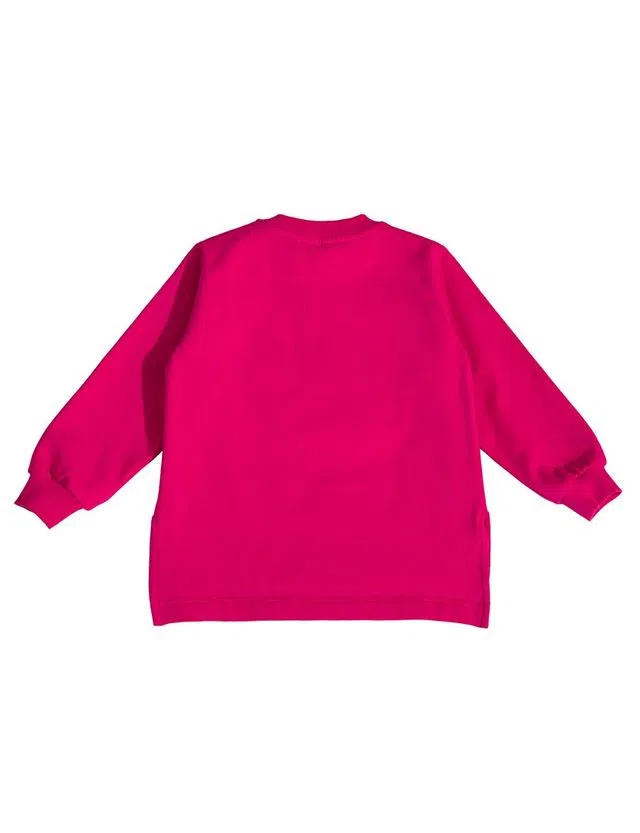 Sweatshirt Apples Fuschia