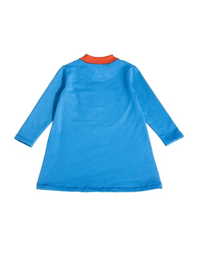 Vestido Apples Azul Turquesa