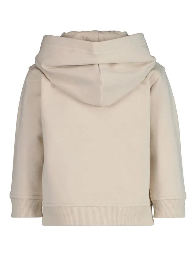 Sweatshirt com fecho Bege