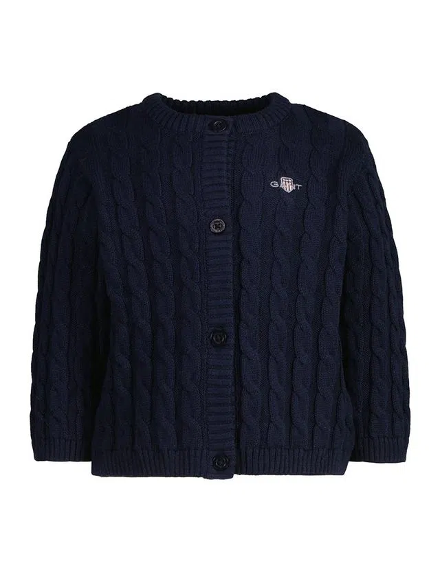 Blue Shield Cable Cardigan