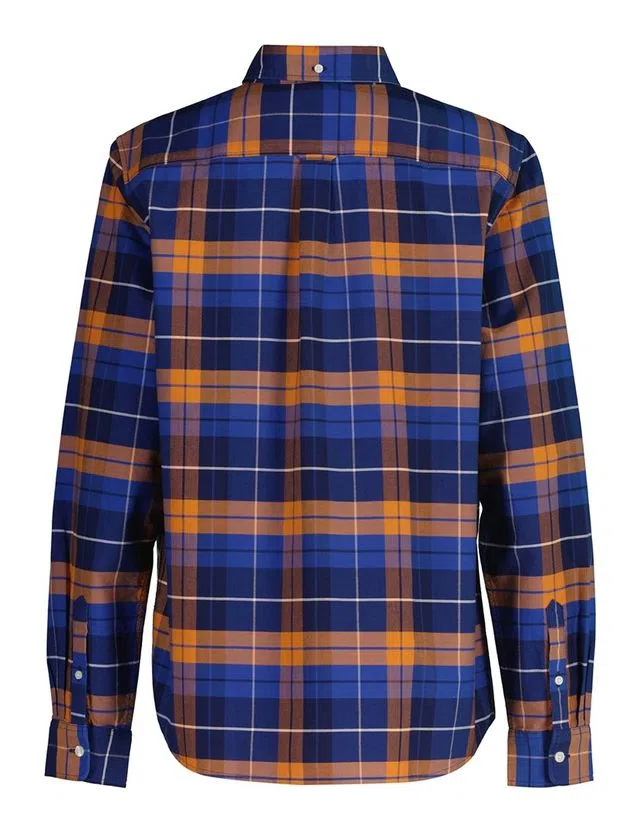 Orange Check Oxford Shirt