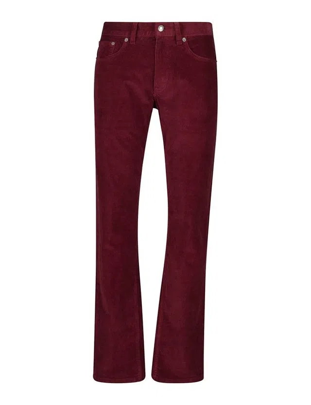Slim Corduroy Red Jeans