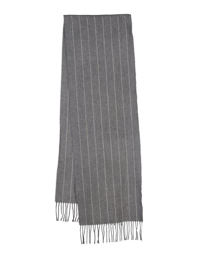 Grey Wool Scarf