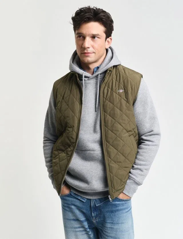 Colete acolchoado Windcheater Verde