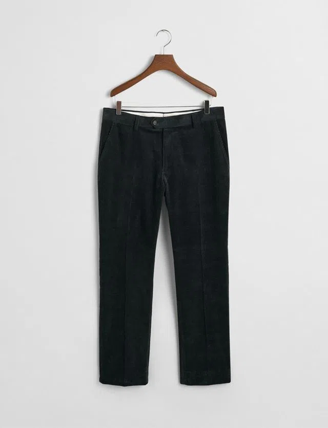 Slim Cord Green Suit Trousers