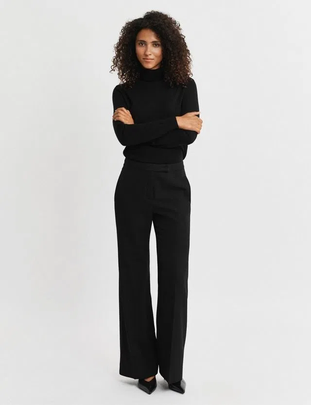 Black Tuxedo Flare Pants