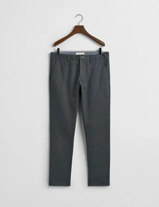 Slim Grey Chino Pants