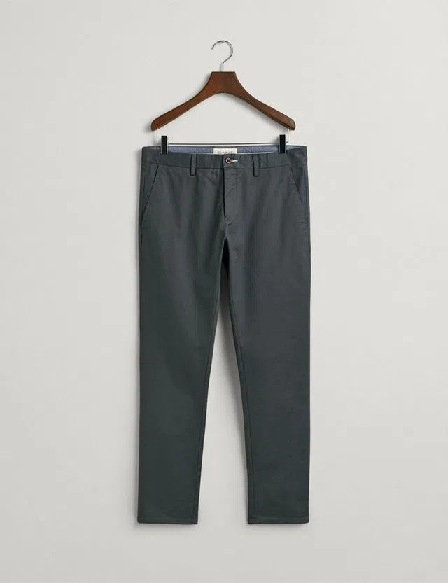 Slim Grey Chino Pants