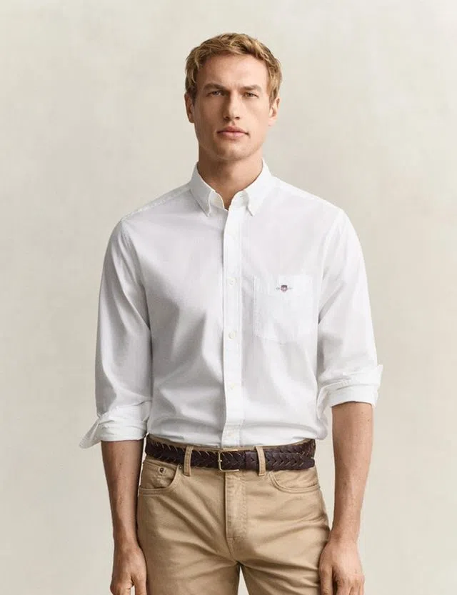 Camisa de popelina Classic regular fit Branco