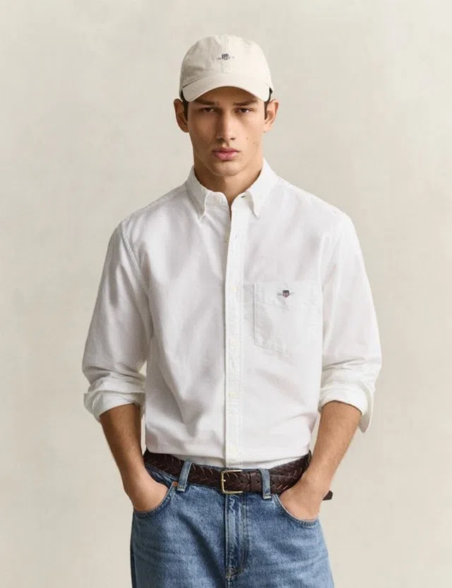 Camisa Regular Fit Classic Oxford Branco