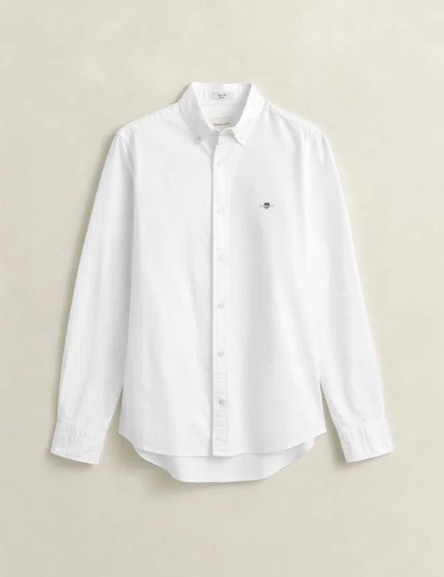 Camisa Slim Fit Classic Oxford Branco
