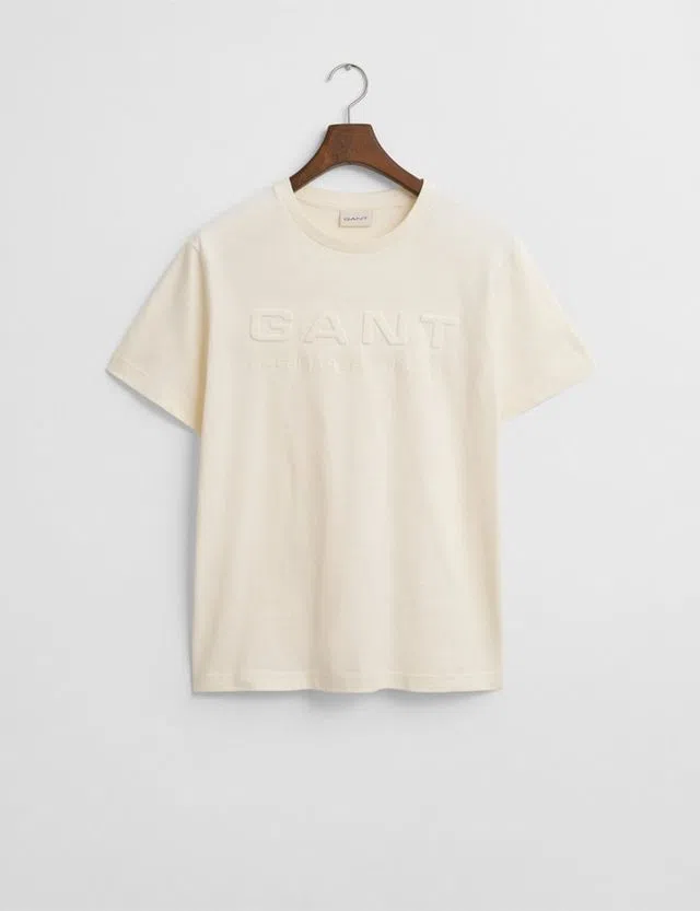 T-Shirt Embossed Bege