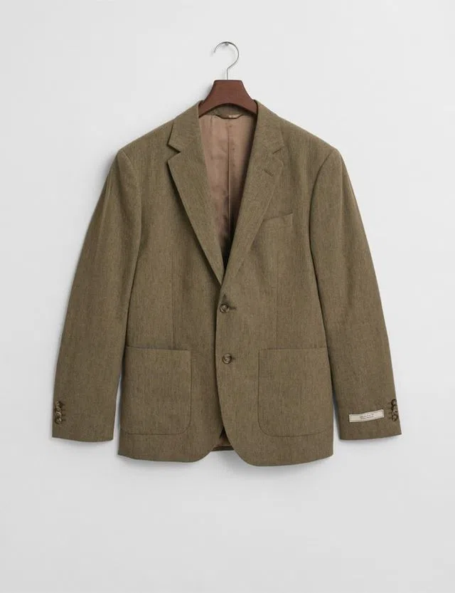 Blazer de fato Slim Castanho