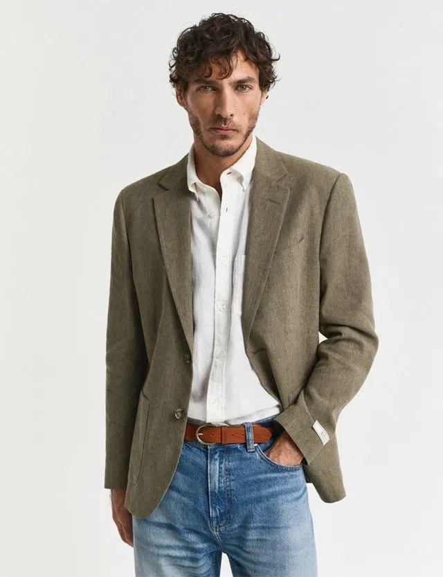 Blazer de fato Slim Castanho