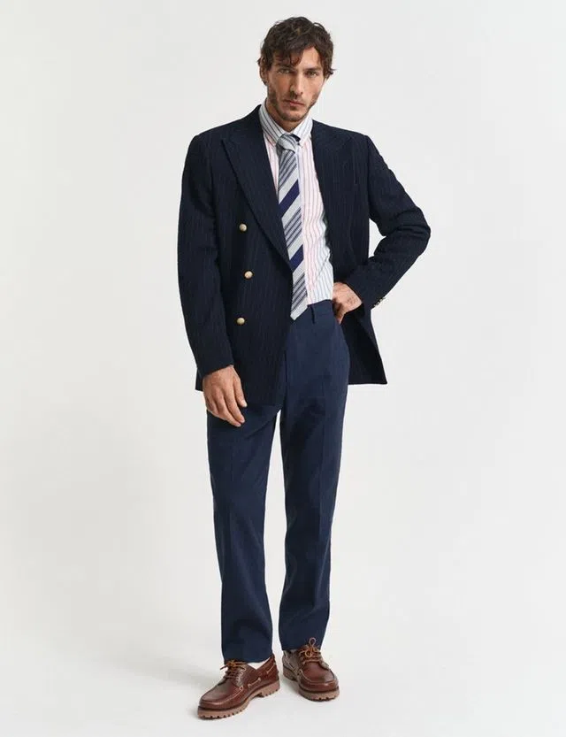 Slim Blue Suit Trousers
