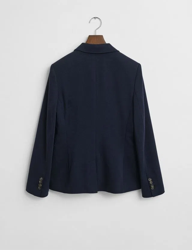 Blazer Slim Pique Azul