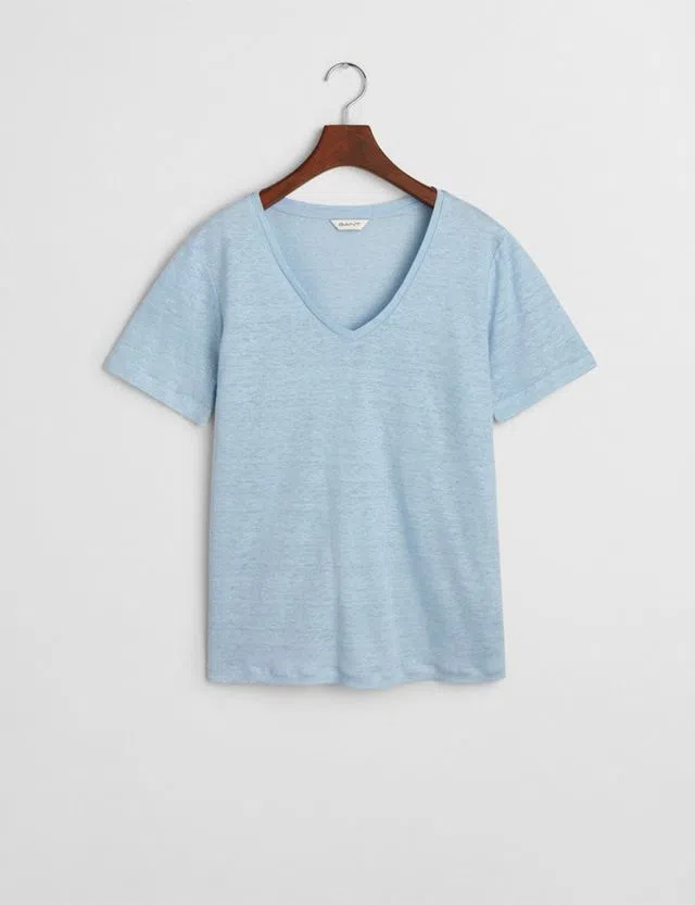 T-Shirt Reg Linen Azul
