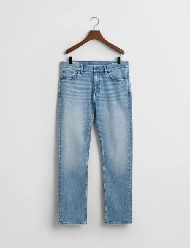 Regular Blue Denim Jeans
