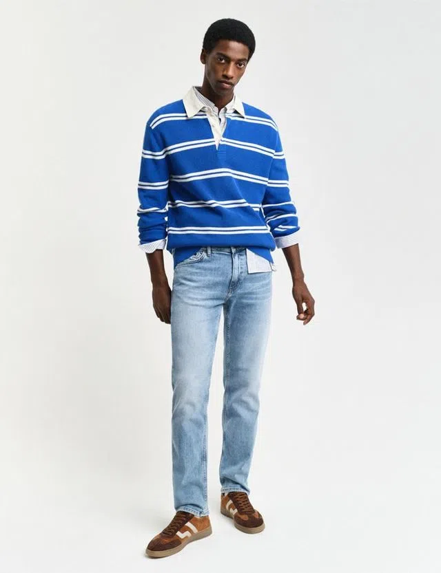 Regular Blue Denim Jeans