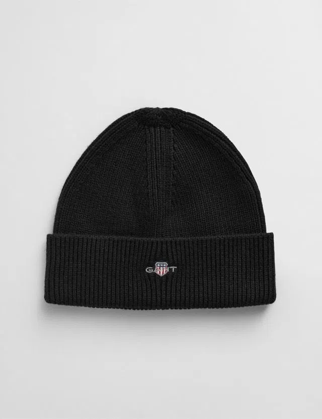 Black Shield Beanie