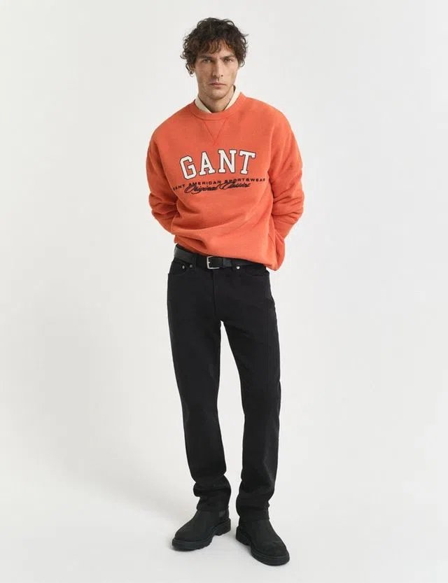 Regular Soft Twill Black Jeans
