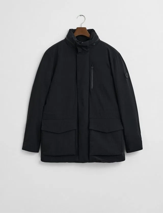 Casaco Double Mid Length Preto