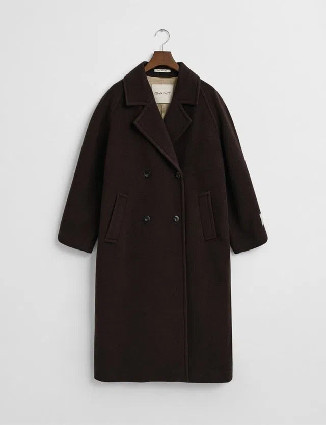 Brown Wool Overcoat