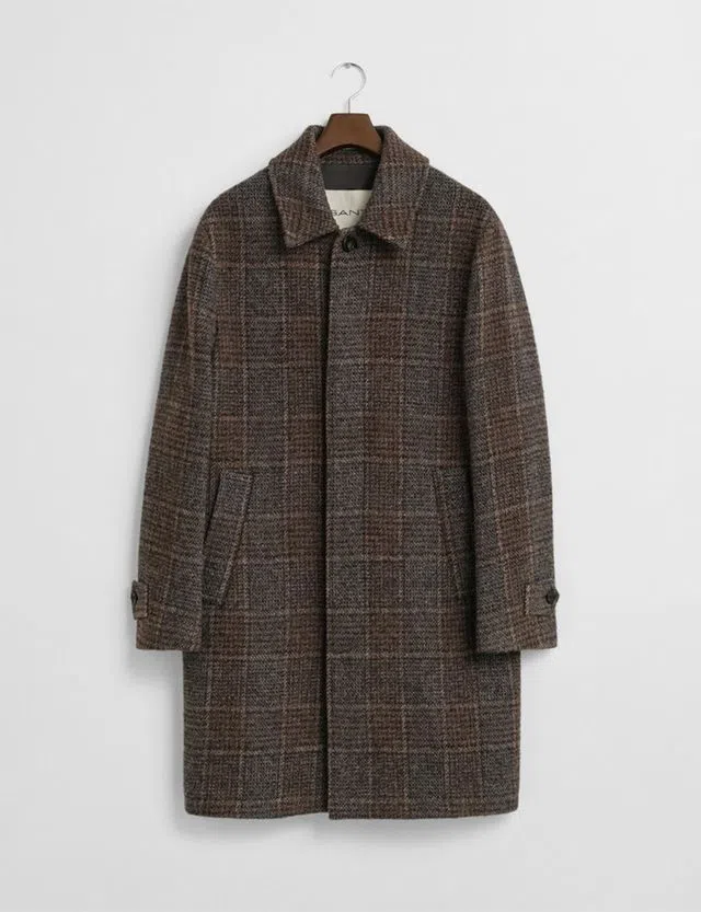 Brown Wool Overcoat