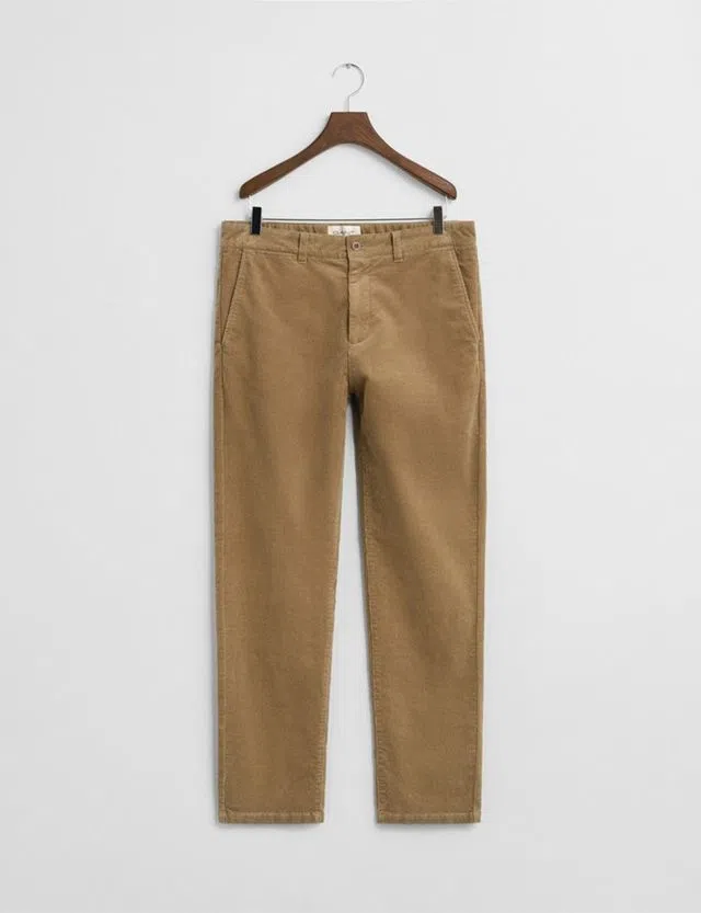Beige Regular Chino Pants
