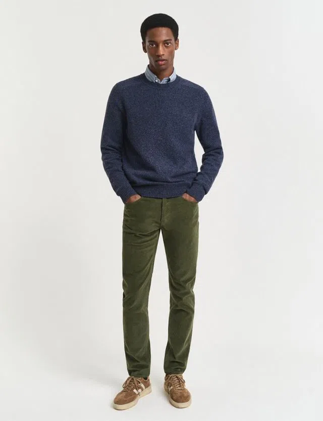 Slim Cord Green Jeans