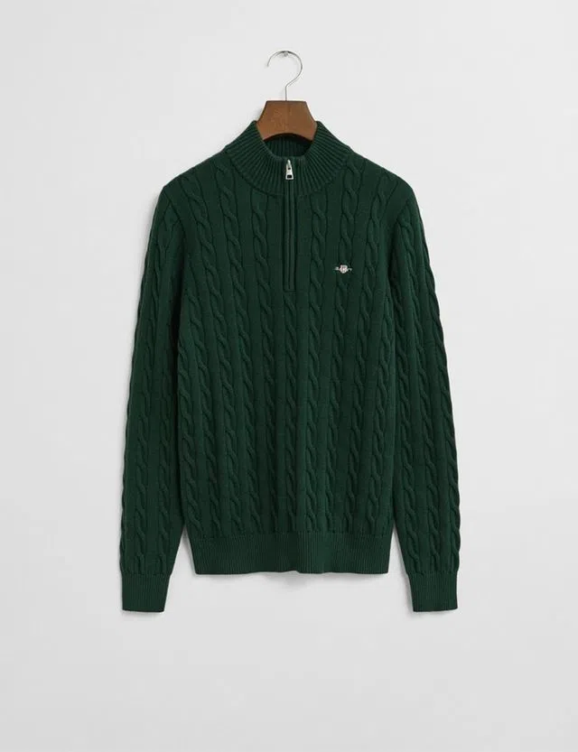 Green Half-Zip Sweatshirt