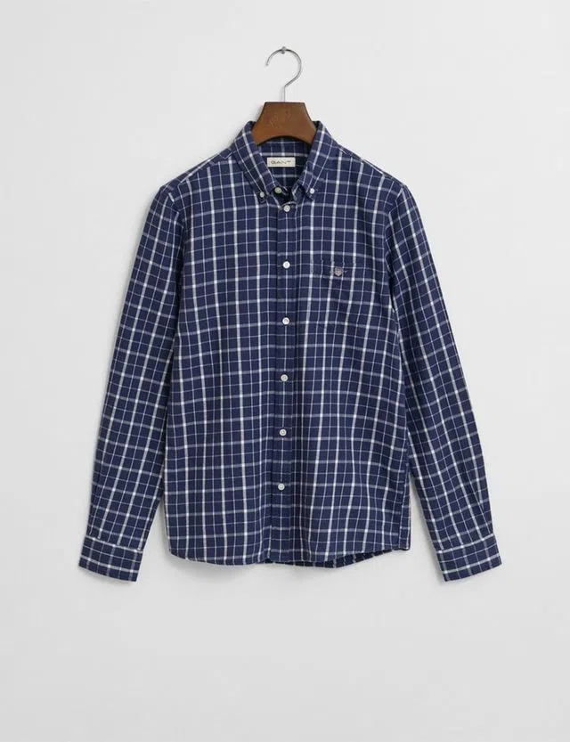 Blue Check Flannel Shirt