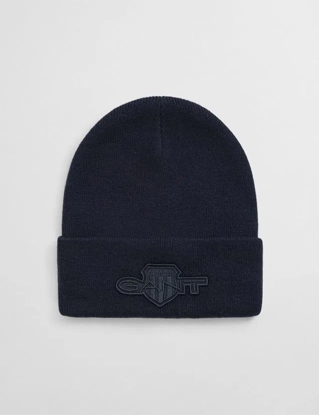 Small Archive Shield Blue Beanie